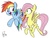 Size: 1600x1200 | Tagged: safe, artist:glancojusticar, fluttershy, rainbow dash, g4, female, filly, filly fluttershy, simple background, white background, younger