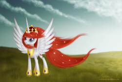 Size: 3100x2099 | Tagged: safe, artist:flerfarvet, oc, oc only, oc:queen poland, alicorn, pony, alicorn oc, nation ponies, poland, ponified