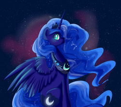 Size: 3400x3000 | Tagged: safe, artist:fikakorv, princess luna, pony, g4, constellation, female, sitting, solo