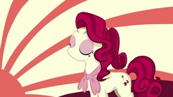 Size: 2500x1406 | Tagged: safe, artist:sosweetntasty, cherry jubilee, pony, g4, eyes closed, female, solo