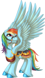 Size: 976x1680 | Tagged: safe, artist:kittehkatbar, rainbow dash, pegasus, pony, g4, bridle, colored hooves, cute, female, looking up, mare, saddle, simple background, solo, spread wings, transparent background, unshorn fetlocks