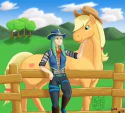 Size: 808x732 | Tagged: safe, artist:knightofmodernday, applejack, g4, crossover, fire emblem, hoers, nephenee, realistic