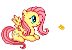 Size: 143x100 | Tagged: safe, artist:kennyklent, fluttershy, g4, animated, female, pixel art