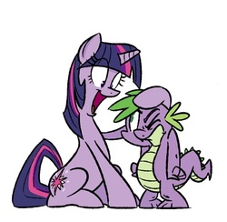 Size: 480x468 | Tagged: safe, artist:glancojusticar, edit, spike, twilight sparkle, g4, cropped