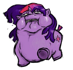 Size: 1030x999 | Tagged: safe, twilight sparkle, g4, fat, morbidly obese, obese