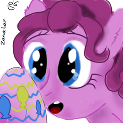 Size: 1000x1000 | Tagged: safe, artist:zonalar, pinkie pie, g4, 30 minute art challenge, easter, easter egg