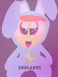 Size: 414x548 | Tagged: safe, artist:drblarts, apple bloom, g4, 30 minute art challenge, bunny bloom, bunny costume, clothes, easter, easter egg