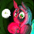 Size: 250x250 | Tagged: safe, artist:ryuredwings, queen chrysalis, changeling, nymph, g4, animated, ask, biting, changeling feeding, cute, cutealis, female, filly queen chrysalis, heart, nom, tumblr