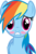 Size: 526x792 | Tagged: safe, artist:firestorm-can, rainbow dash, g4, blushing, simple background, svg, transparent background, vector