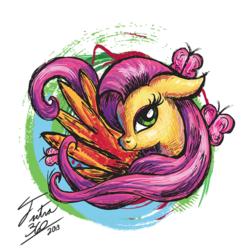 Size: 897x891 | Tagged: safe, artist:tsitra360, fluttershy, pony, g4, female, solo