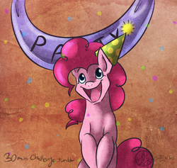 Size: 1000x948 | Tagged: safe, artist:aeritus, pinkie pie, g4, hat, party hat