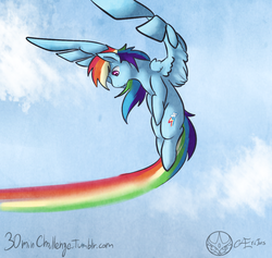 Size: 1000x948 | Tagged: safe, artist:aeritus, rainbow dash, g4, 30 minute art challenge