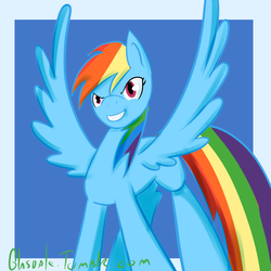 Size: 900x900 | Tagged: safe, artist:glasdale, rainbow dash, g4, 30 minute art challenge