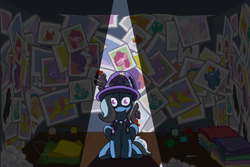 Size: 771x514 | Tagged: safe, artist:coggler, trixie, pony, unicorn, g4, dark, doll, fanfic, female, mare, solo, spotlight