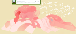 Size: 1280x579 | Tagged: dead source, safe, artist:dhui, pinkie pie, g4, sleeping, tired pie