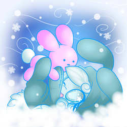 Size: 800x800 | Tagged: safe, artist:starlightlore, oc, oc only, oc:snowdrop, bunny costume, bunny pajamas, clothes, footed sleeper, pajamas, plushie