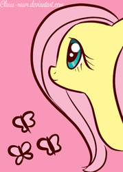 Size: 500x700 | Tagged: safe, artist:clauu-rawr, fluttershy, pony, g4, female, solo