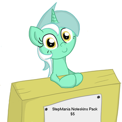 Size: 600x600 | Tagged: safe, artist:roflpony, edit, lyra heartstrings, pony, unicorn, g4, ask-wackylyra, female, looking at you, simple background, smiling, solo, white background