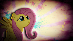 Size: 1920x1080 | Tagged: safe, artist:justaninnocentpony, fluttershy, g4, grunge, vector, wallpaper