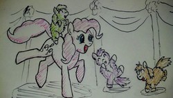 Size: 1280x722 | Tagged: safe, artist:fluffsplosion, pinkie pie, fluffy pony, g4, fluffy pony original art, party