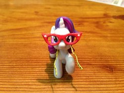 Size: 800x600 | Tagged: safe, artist:blueberrybagels, rarity, g4, female, glasses, irl, photo, toy