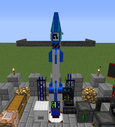 Size: 712x788 | Tagged: safe, dj pon-3, vinyl scratch, g4, game screencap, minecraft, minecraft mod, missile, mod, no pony