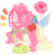 Size: 450x461 | Tagged: safe, artist:stevetwisp, pinkie pie, rainbow dash, human, g4, female, humanized, lesbian, ship:pinkiedash, shipping, winged humanization