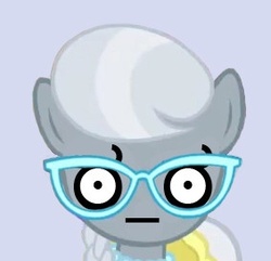 Size: 283x273 | Tagged: safe, silver spoon, g4, glasses, look of disapproval