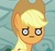 Size: 400x379 | Tagged: safe, applejack, earth pony, pony, g4, female, look of disapproval, reaction image, solo