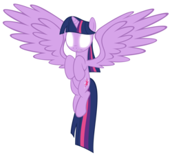 Size: 4000x3600 | Tagged: safe, artist:peachspices, twilight sparkle, alicorn, pony, g4, female, glowing eyes, mare, simple background, solo, transparent background, twilight sparkle (alicorn), vector