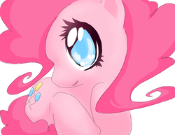 Size: 5838x4503 | Tagged: safe, artist:raimbownyan, pinkie pie, earth pony, pony, g4, absurd resolution, colored pupils, cute, diapinkes, female, heart eyes, mare, simple background, solo, white background, wingding eyes