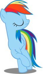 Size: 2873x4895 | Tagged: safe, artist:pokerface3699, rainbow dash, pegasus, pony, g4, suited for success, female, mare, simple background, solo, transparent background, vector