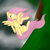 Size: 1000x1000 | Tagged: safe, artist:little-tamia, fluttershy, g4, falling, full body, spread wings, wings