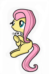 Size: 800x1200 | Tagged: safe, artist:psychotd, angel bunny, fluttershy, g4