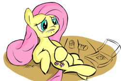 Size: 1100x738 | Tagged: safe, artist:thecrackerbrony, fluttershy, g4, pizza
