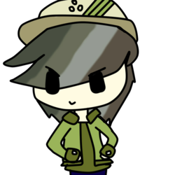 Size: 600x600 | Tagged: safe, artist:cattunalover, daring do, human, g4, female, humanized, simple background, solo, transparent background