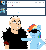 Size: 712x762 | Tagged: safe, rainbow dash, human, pegasus, pony, g4, animated, ask, asklord-caesar, bald, caesar (fallout), fallout: new vegas, female, male, man, mare, rubbing, sunglasses, touching, ttotheaffy, tumblr