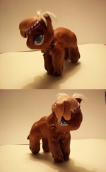 Size: 1996x3240 | Tagged: safe, artist:owlvortex, little strongheart, bison, buffalo, g4, sculpture