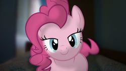 Size: 1920x1080 | Tagged: safe, artist:pokehidden, pinkie pie, earth pony, pony, g4, bedroom eyes, irl, photo, ponies in real life, solo