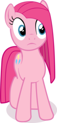 Size: 2178x4652 | Tagged: safe, artist:pinkiepizzles, pinkie pie, earth pony, pony, g4, female, pinkamena diane pie, reaction image, simple background, solo, transparent background, vector