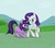 Size: 2500x2200 | Tagged: safe, artist:mcsadat, rarity, twilight sparkle, pony, unicorn, g4, duo, female, lesbian, mare, seduction, ship:rarilight, shipping, tail seduce, unicorn twilight