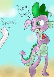 Size: 700x1000 | Tagged: safe, artist:rhythmkidd52, rarity, spike, g4