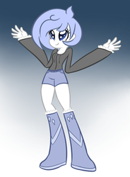 Size: 500x679 | Tagged: artist needed, source needed, useless source url, safe, oc, oc only, oc:frigid drift, human, ask frigid drift, equestria girls, g4, anatomical horror, better source needed, boots, clothes, equestria girls-ified, female, gradient background, shoes, solo