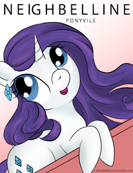 Size: 720x936 | Tagged: safe, artist:lilmisswaffles, rarity, pony, unicorn, g4, advertisement, female, mare, maybelline (brand), neighbelline, parody, ponified