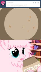 Size: 650x1126 | Tagged: safe, artist:mixermike622, oc, oc only, oc:fluffle puff, tumblr:ask fluffle puff, g4, cookie, cookie jar, crying, fluffy