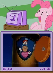 Size: 512x700 | Tagged: safe, pinkie pie, earth pony, human, pony, g4, animaniacs, dot warner, exploitable meme, female, male, mare, tv meme, wakko warner, yakko warner