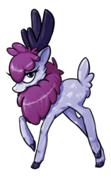 Size: 485x771 | Tagged: safe, artist:theinkbot, rarity, deer, them's fightin' herds, g4, community related, female, solo, speculation