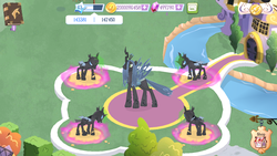 Size: 1280x720 | Tagged: safe, gameloft, queen chrysalis, changeling, g4