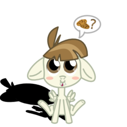 Size: 405x405 | Tagged: safe, artist:changeling #209458, featherweight, pegasus, pony, g4, .svg available, colt, cookie, cute, featherbetes, male, simple background, svg, transparent background, vector