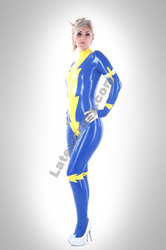 Size: 265x400 | Tagged: safe, human, catsuit, cosplay, costume, high heels, irl, irl human, latex, latex suit, latexcrazy, photo, shoes, solo, watermark, wonderbolts, wonderbolts uniform